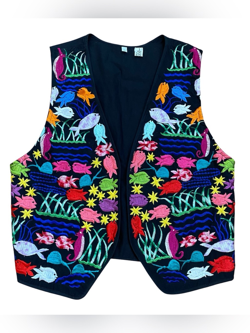 Vintage Made in Guatemala Fish Vest